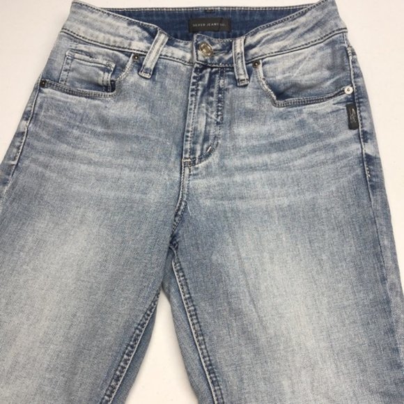 Silver Jeans Women's Skinny Jeans - Light Blue - Picture 10 of 12